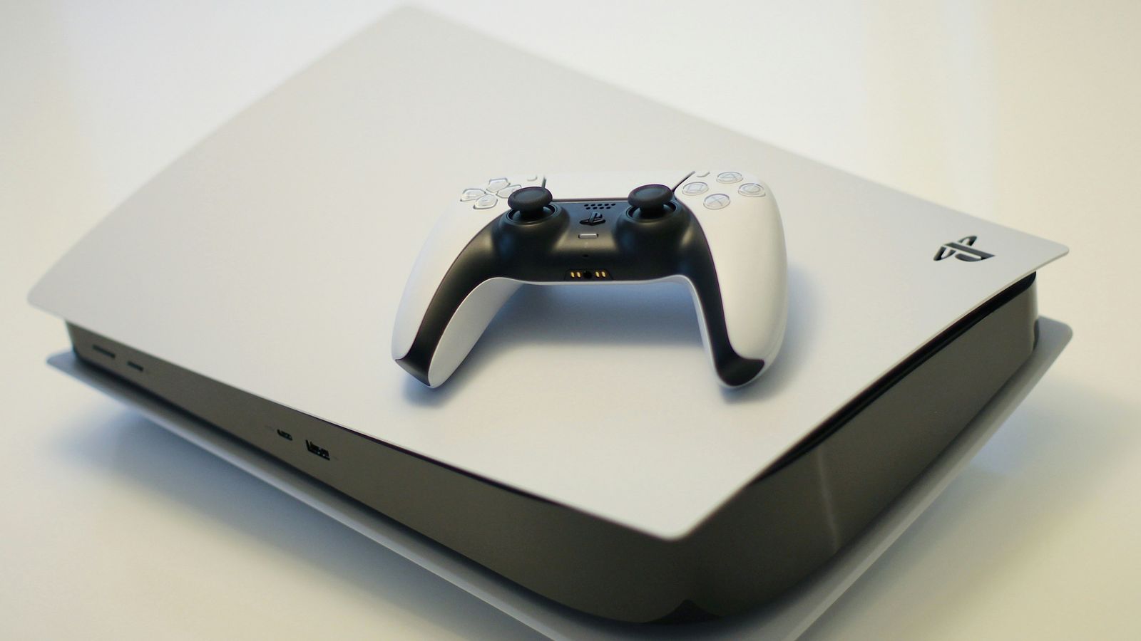 PlayStation 5 console open on a repair bench